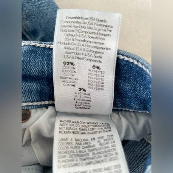 Mother Size 27 Stunner Zip Ankle Step Fray in Good Girls Do Skinny Jeans in GUC - Picture 10 of 17